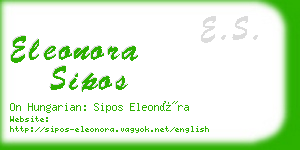 eleonora sipos business card